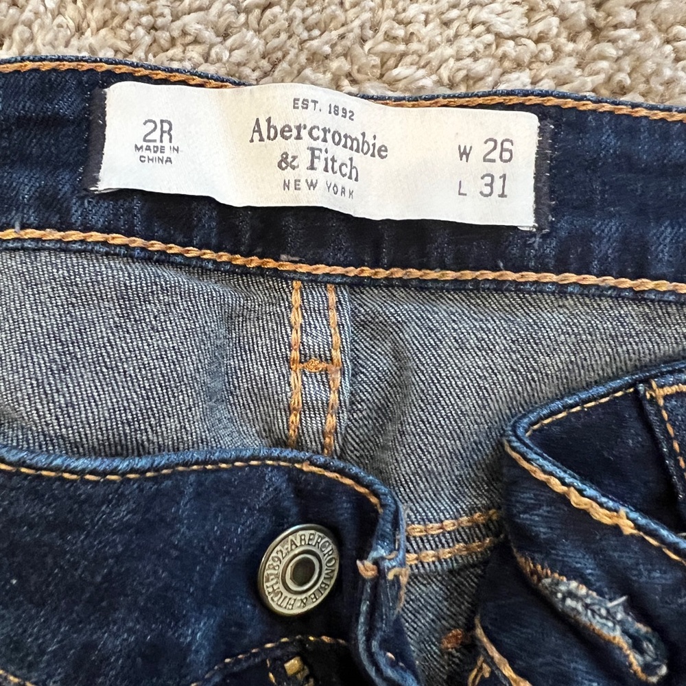 Abercrombie & Fitch Navy Skinny Jeans - Picture 2 of 2